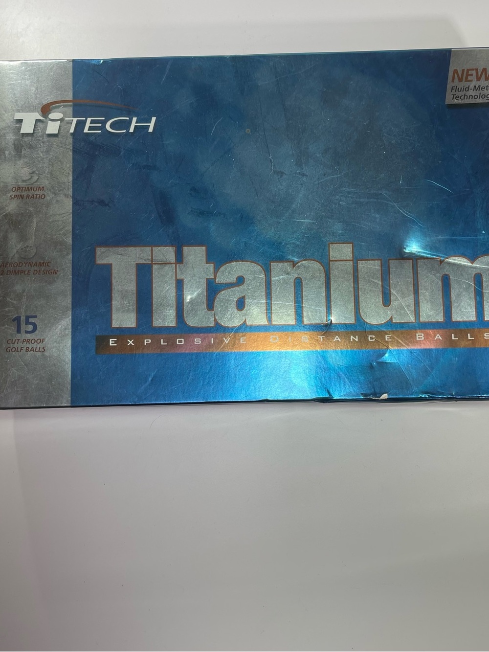 15 Pack Golf Balls Titech Titanium Distance Cut Proof New Sealed Practice Balls